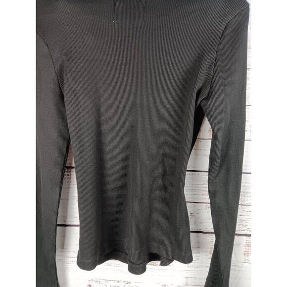 Citizens Of Humanity Sweater Women's Large Black Organic Cotton Long Sleeve - Picture 5 of 10